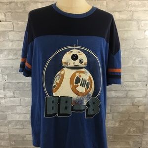 Star Wars 2 XL T Shirt BB-8 Blue